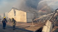See crews battle chicken confinement fire at Daybreak Foods
