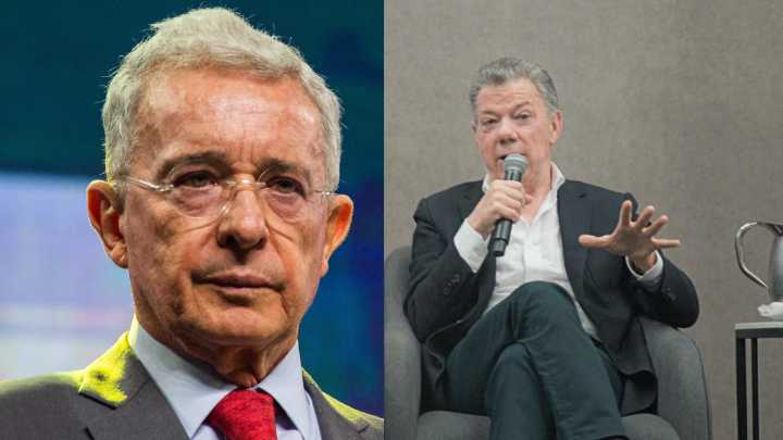 Un homenaje marcado por la tensión política: Álvaro Uribe contra Juan Manuel Santos