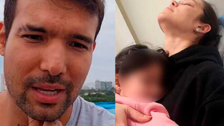 Karen Schwarz y Ezio Oliva alarman al exponer que su hija tuvo que ser hospitalizada de emergencia