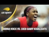 Donna Vekic vs. Coco Gauff Round 2 Highlights 🎾