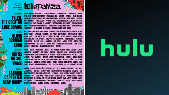 How to watch, stream Lollapalooza 2025 performances with Hulu