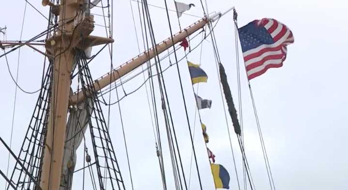 Rare U.S. Coast Guard cutter Eagle visits San Diego