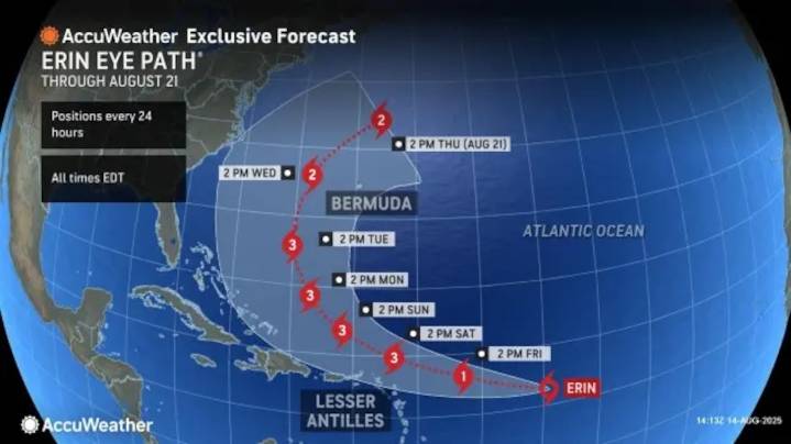 Tropical Storm Erin ‘expected to become major hurricane,’ says expert; latest forecast reveals what could be in store for N.Y., East Coast