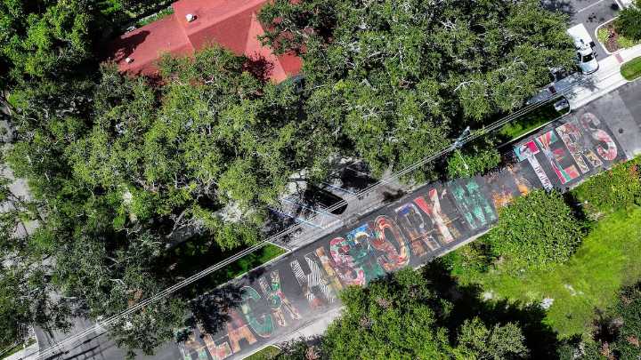 2 pastors arrested after blocking state from painting over street mural, police say