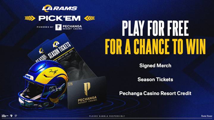 Rams Pick'em launching for 2025 season: Season tickets, player