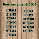 Resultados del sorteo final del Bono San Antonio 2025
