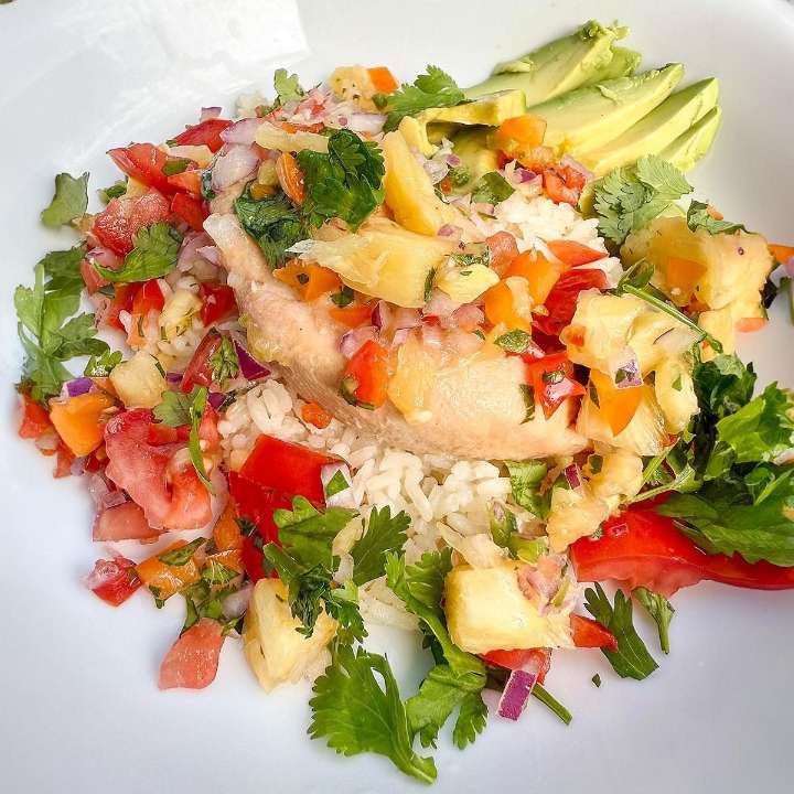Elise Jesse’s Crockpot Pineapple Salsa Chicken Recipe