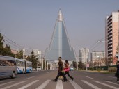 North Korea's tallest building is an abandoned hotel that has never hosted a single guest. Take a look at the 'Hotel of Doom.'
