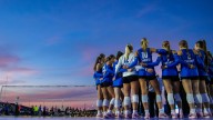 'I'll remember this forever.' What it was like at state's first outdoor volleyball match