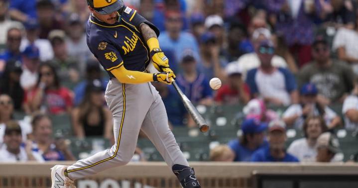 Peralta earns MLB-best 15th win as Brewers blank Cubs 7-0. Game 2 of scheduled twinbill postponed