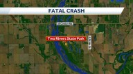 Woman killed, man injured after tree falls on vehicle at a Nebraska state park during severe storms