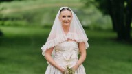 This Bride Wore a Dress Stitched With Love Letters Between Her and the Groom