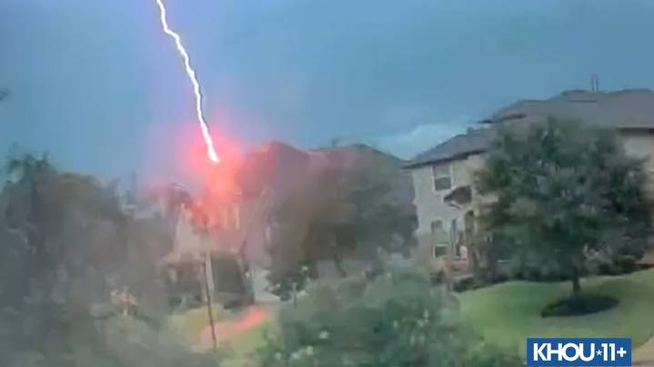 Spring firefighters respond to house fire sparked by lightning