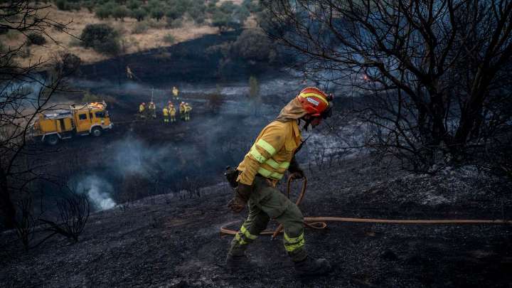 El riesgo de incendios forestales en Extremadura se intensificará en las próximas horas