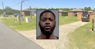 Man allegedly led his children to slain wife before running off with murder weapon