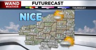 Warm days ahead with a lot less humidity