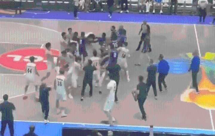 Escándalo: Argentina y República Dominicana, a las piñas en la Americup de básquet