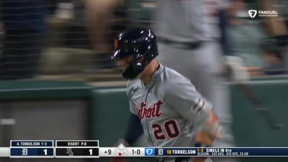 Spencer Torkelson's tiebreaking homer in the 9th gives the Tigers a 2