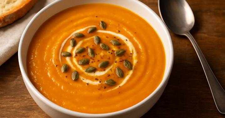 Sopa crema de calabaza rápida: la cena simple e ideal para un día de lluvia
