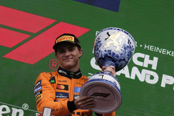 Le saca 34 puntos a Norris. El golpe de martillo de Piastri en Zandvoort y el primer podio para un novato