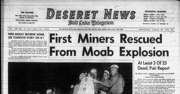 Deseret News archives: Mine collapses dominated national, local news coverage