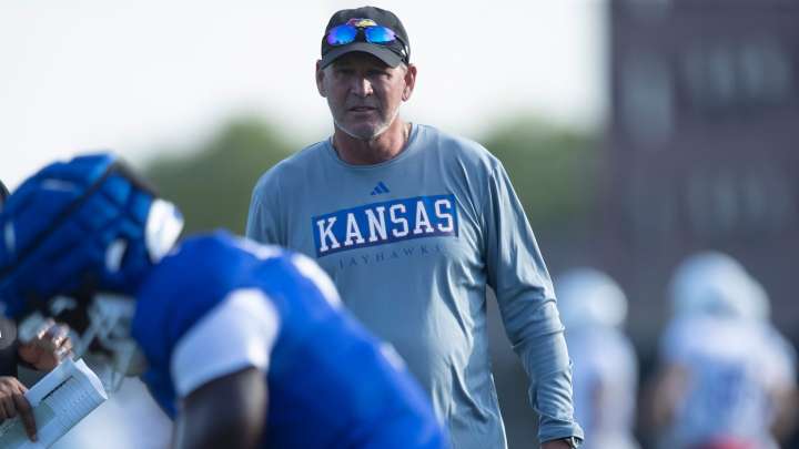 Kansas football coach Lance Leipold shares another update in fall camp