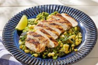 This charred corn salad adds verve and color to grilled chicken