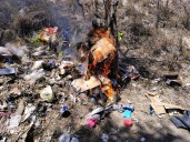 Detienen a cuatro hombres por provocar incendio en Monterrey