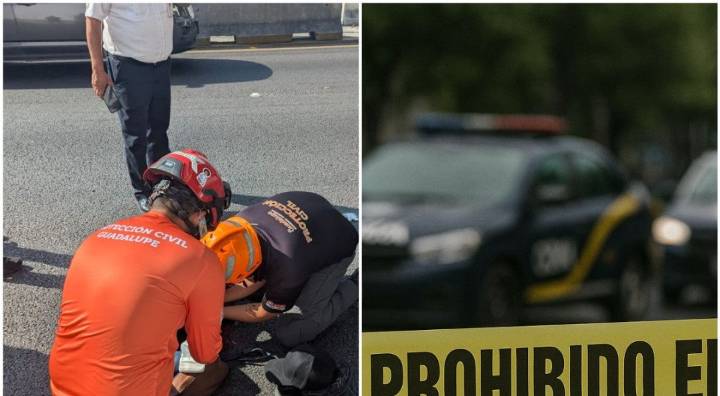 Joven se avienta de puente vehicular en Guadalupe, Nuevo León