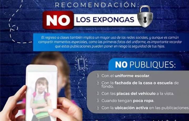 Evite publicar fotos de menores: Policía Cibernética