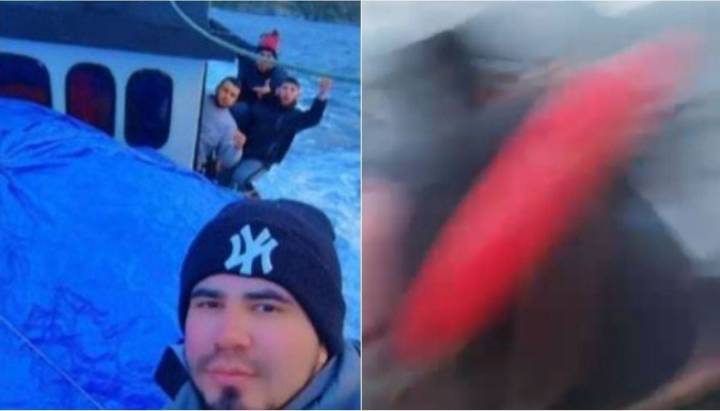 Video revela momentos previos al naufragio de lancha que dejó 4 pescadores desaparecidos