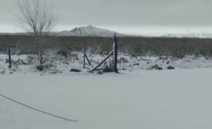 La tormenta de Santa Rosa trajo nevadas en La Humada