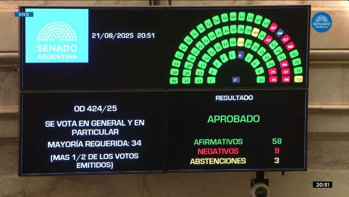 El Senado aprobó la ley de financiamiento para las universidades