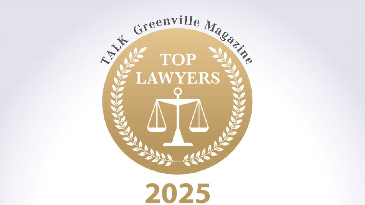 TALK Greenville Top Lawyers 2025: See who made the list