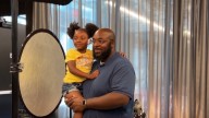 Dozens of dads bring their daughters out for annual 'Daddies Do Hair Too' event