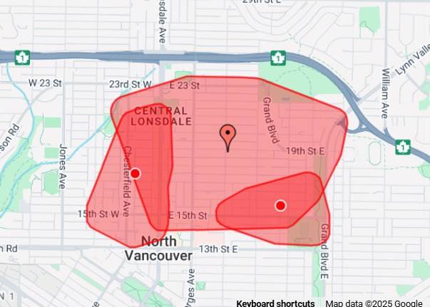 Power outage in Central Lonsdale