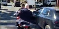 Espert se fue en la moto de un militante libertario tras el ataque a la caravana de Milei en Lomas de Zamora