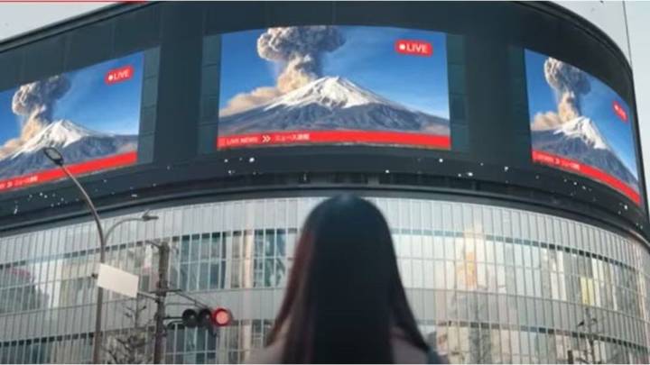 El impresionante video que creó el gobierno de Tokio con IA para mostrar las consecuencias de una erupción del Monte Fuji