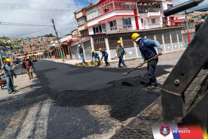 La Secretaría de Infraestructura de Pasto Programe Reparcheo de Vías en Sectores Estratégicos