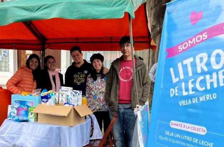 La campaña Litro de Leche suma juguetes a su tradicional colecta en Merlo