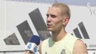 Mastantuono tras su primer entrenamiento en Valdebebas: "Jugar con los mejores te hace mejorar"