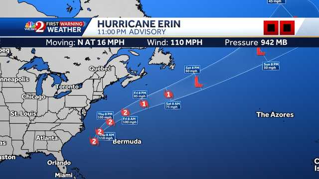 Hurricane Erin brings dangerous waves along Eastern U.S. coast