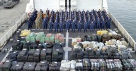 The Coast Guard seized a record 76,000 pounds of drugs this summer off Central and South America
