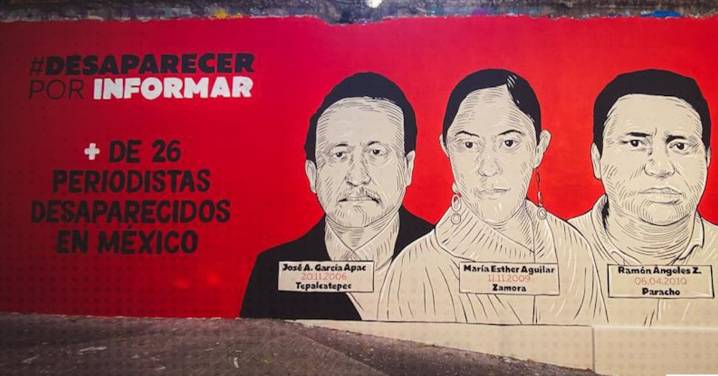 ONGs denuncian a México ante la ONU por desaparición de periodistas