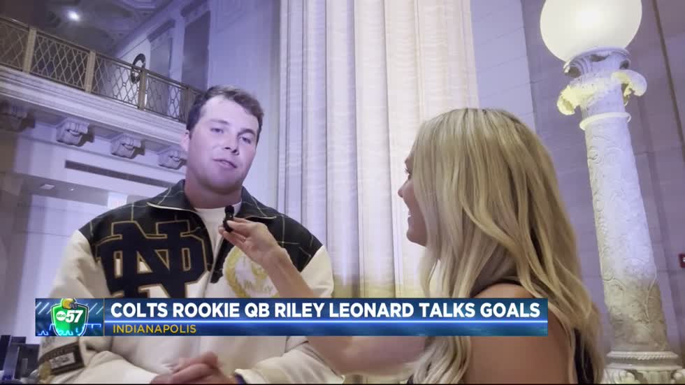 ABC57 exclusive interview with former Notre Dame quarterback and Colts rookie Riley Leonard