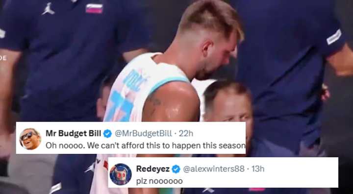 NBA Fans Lose Their Minds After Luka Doncic Limps To Locker Room Playing Outside The NBA