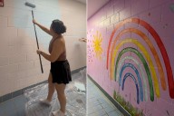 Teachers Spend Summer Making Shocking Changes to Bland Bathrooms (Exclusive)