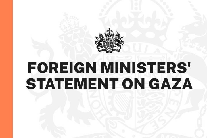 Joint Foreign Ministers' statement on Gaza