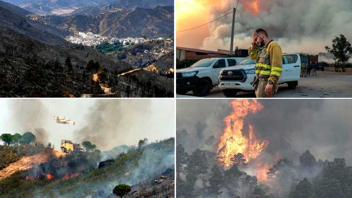 Los incendios más graves en España desde 1990