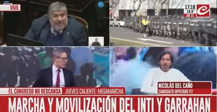 Del Caño: "Gastaron más en intereses de deuda que en todas las jubilaciones y pensiones en julio."